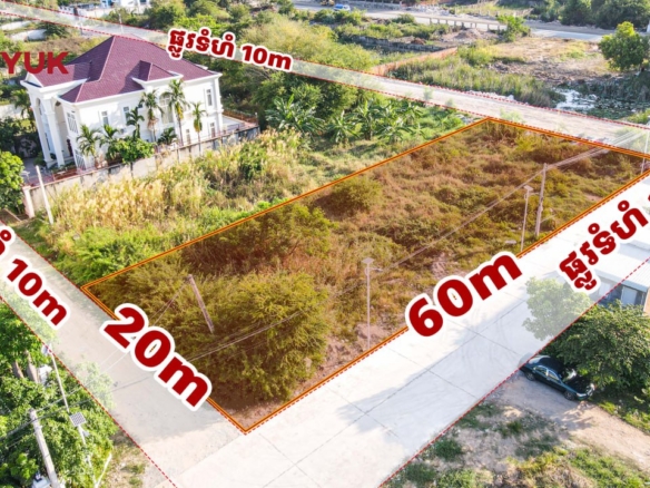 Prime 3-Way Corner Lot in Tuol Sangke